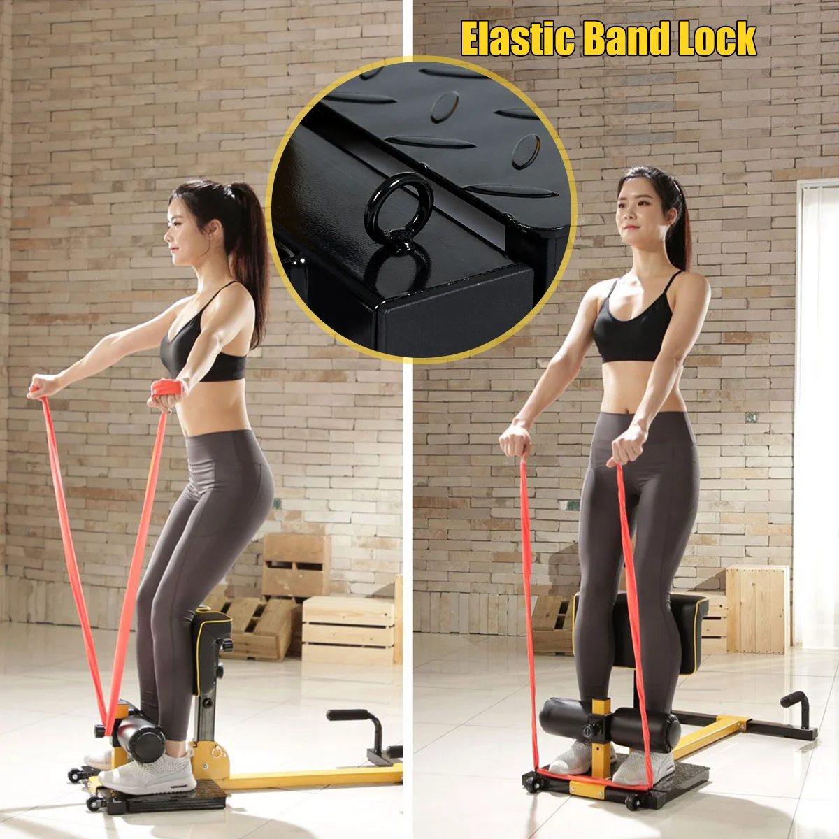 8-in-1 Multi functional Squat Machine Deep Sissy Squat Home Gym - Image 8