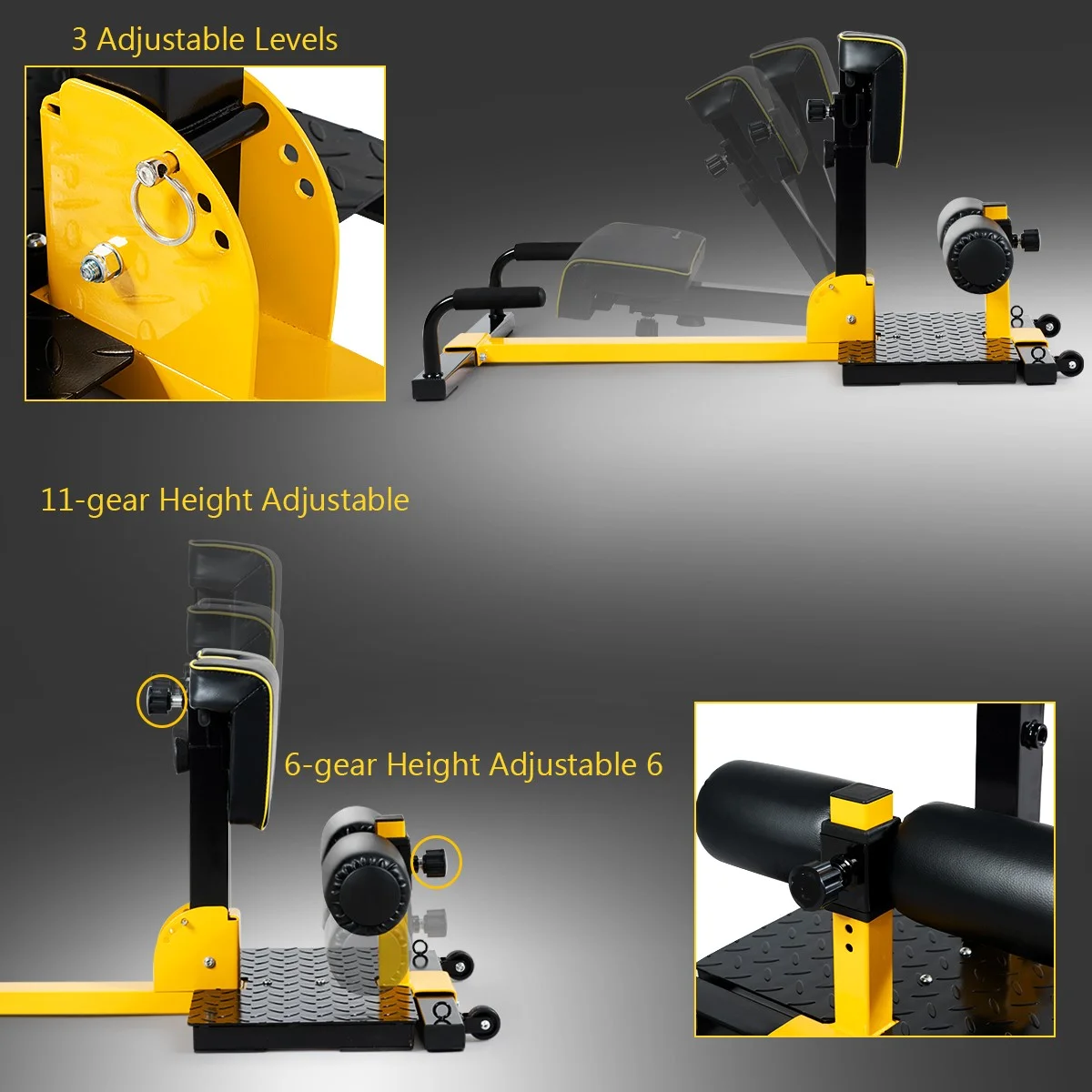 8-in-1 Multi functional Squat Machine Deep Sissy Squat Home Gym - Image 9