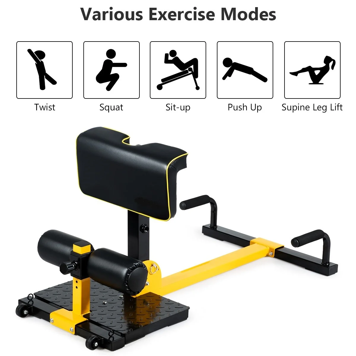 8-in-1 Multi functional Squat Machine Deep Sissy Squat Home Gym - Image 11