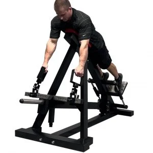Bar Row Machine with adjustable handles and foot platform