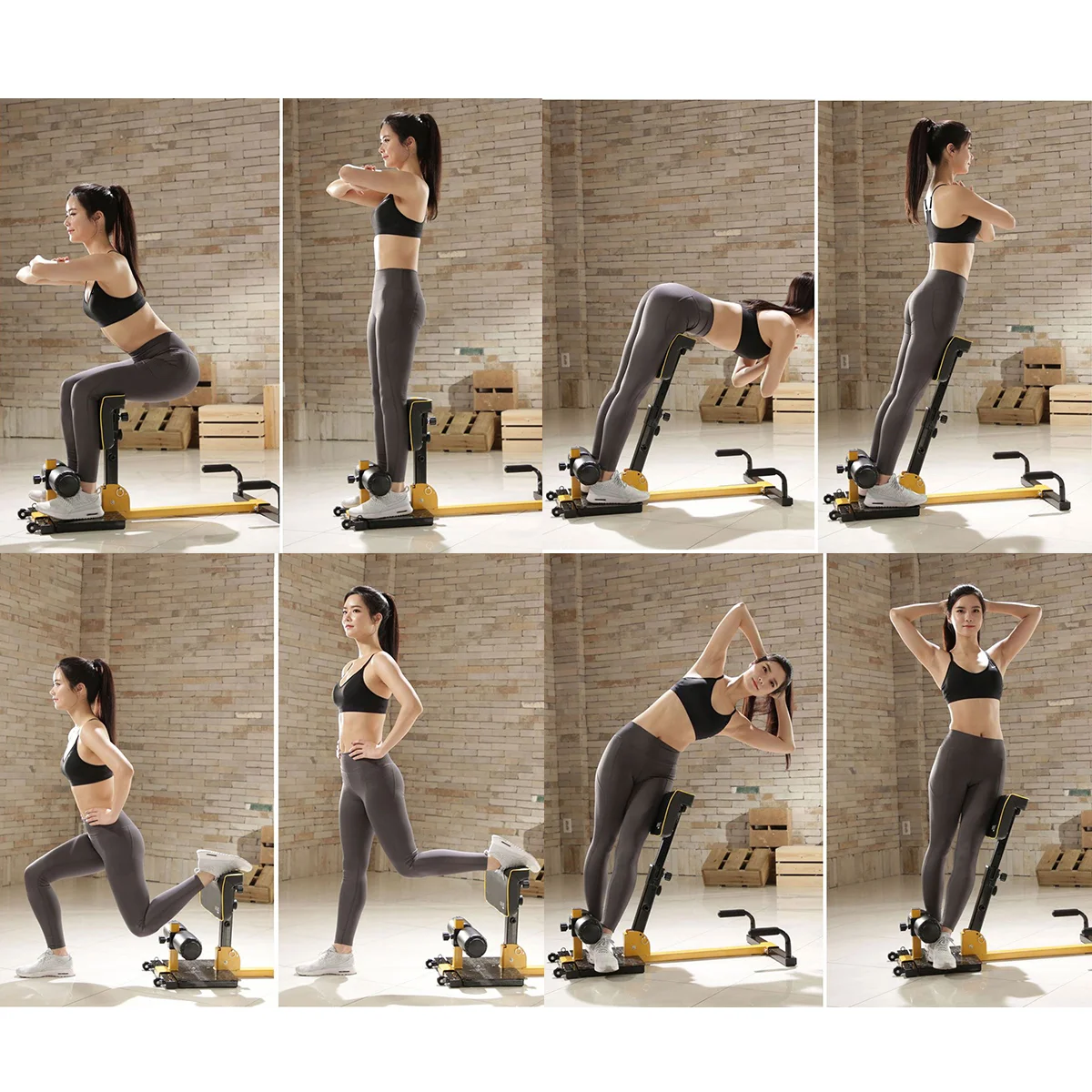 8-in-1 Multi functional Squat Machine Deep Sissy Squat Home Gym - Image 6