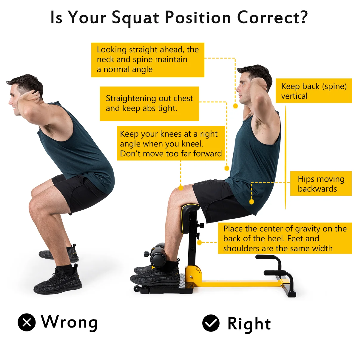 8-in-1 Multi functional Squat Machine Deep Sissy Squat Home Gym - Image 4