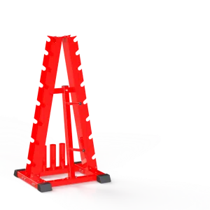 Dumbbell Stand with Plate Barbell Rack