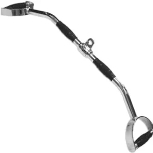D-Big Pulley Handle | Pro-Grip Big D LAT Gym Bar | Cambered Style Solid LAT Bar | 38 Inch