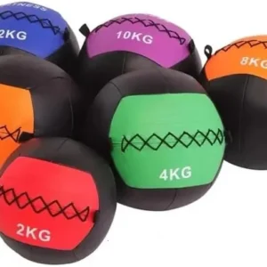 Leather Wall Ball (25 lbs) | PVC Leather | Medicine Ball | PP Material | Core Strengthening | Smooth Grip