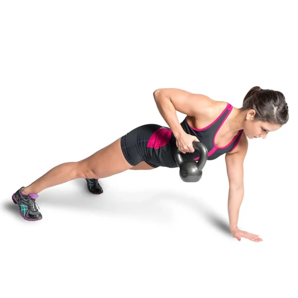 Vinyl Coated Solid Kettlebell for Gym Exercises - Image 5