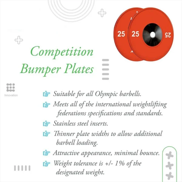 Competition Rubber Bumper Plates 2.0 -50mm - Image 7