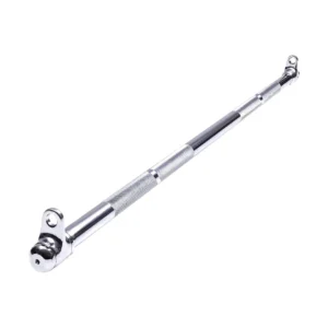 Gym Machine Cable Attachments Strength Training Equipment Bars, Ropes, Handles for Weightlifting and Bodybuilding (42 Inch Straight Bar with Snap Hook)