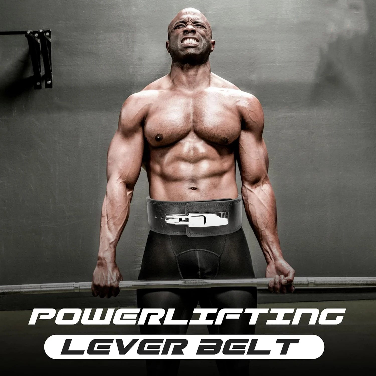 Lever Buckle Leather Power Lifting Belt - Image 3