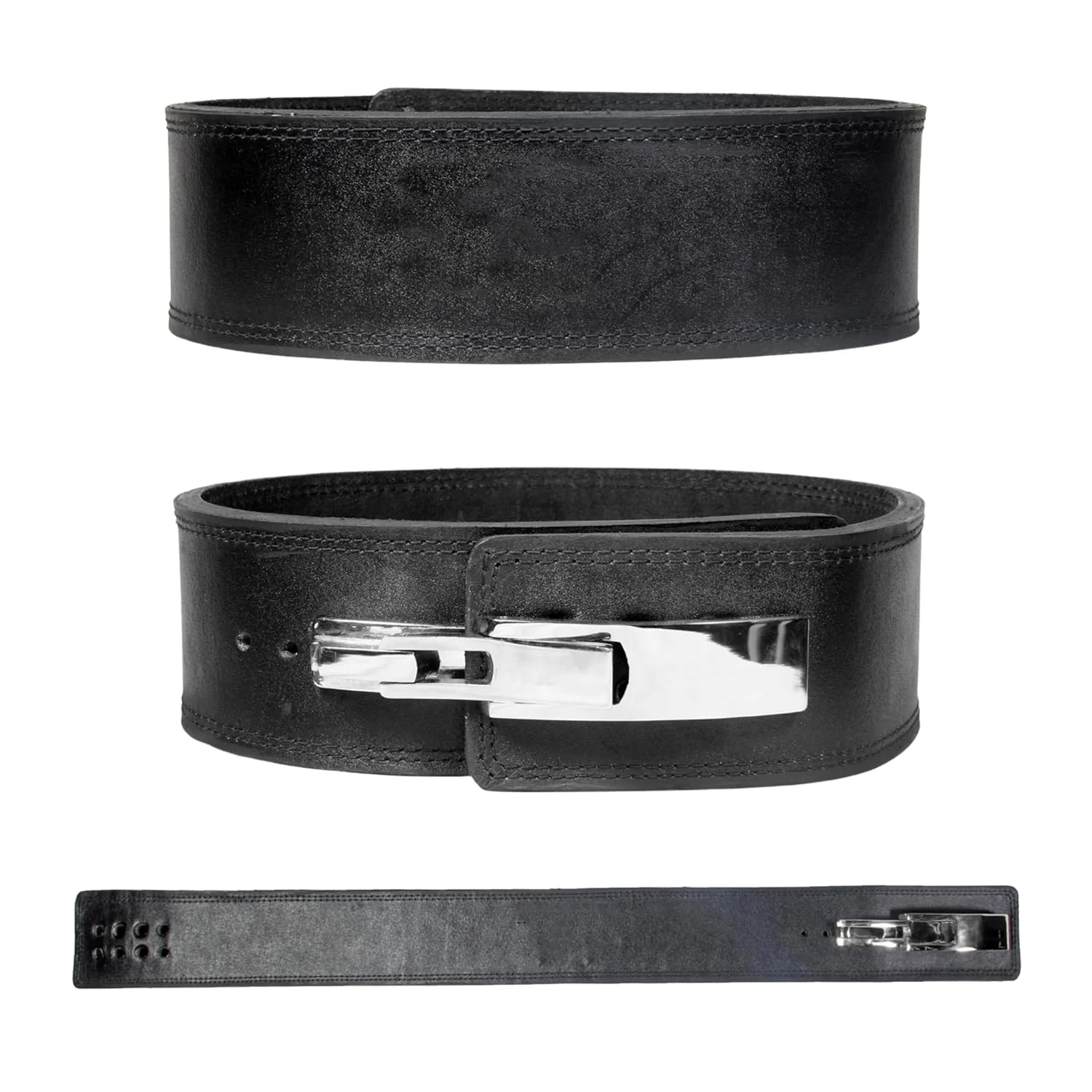 Lever Buckle Leather Power Lifting Belt