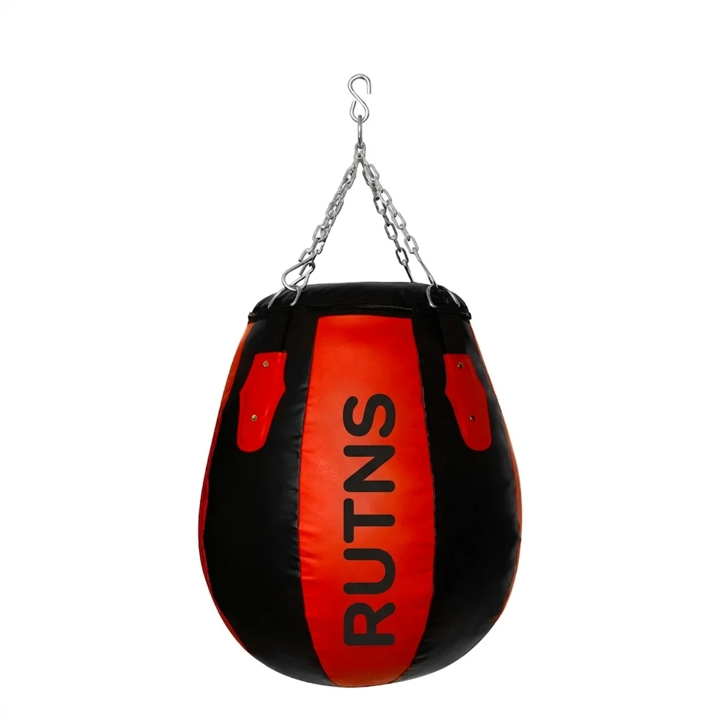 Rutns Vinyl Round Body Snatcher Punching Bag (Red Black)