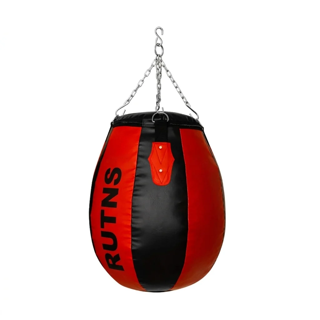 Rutns Vinyl Round Body Snatcher Punching Bag (Red Black) - Image 2